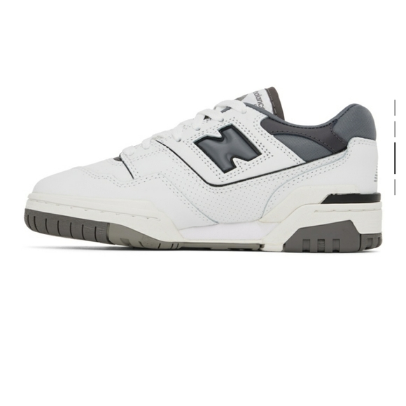 New Balance 550 Women Size 6.5 Men Size 5 White Shadow Grey - Picture 2 of 9